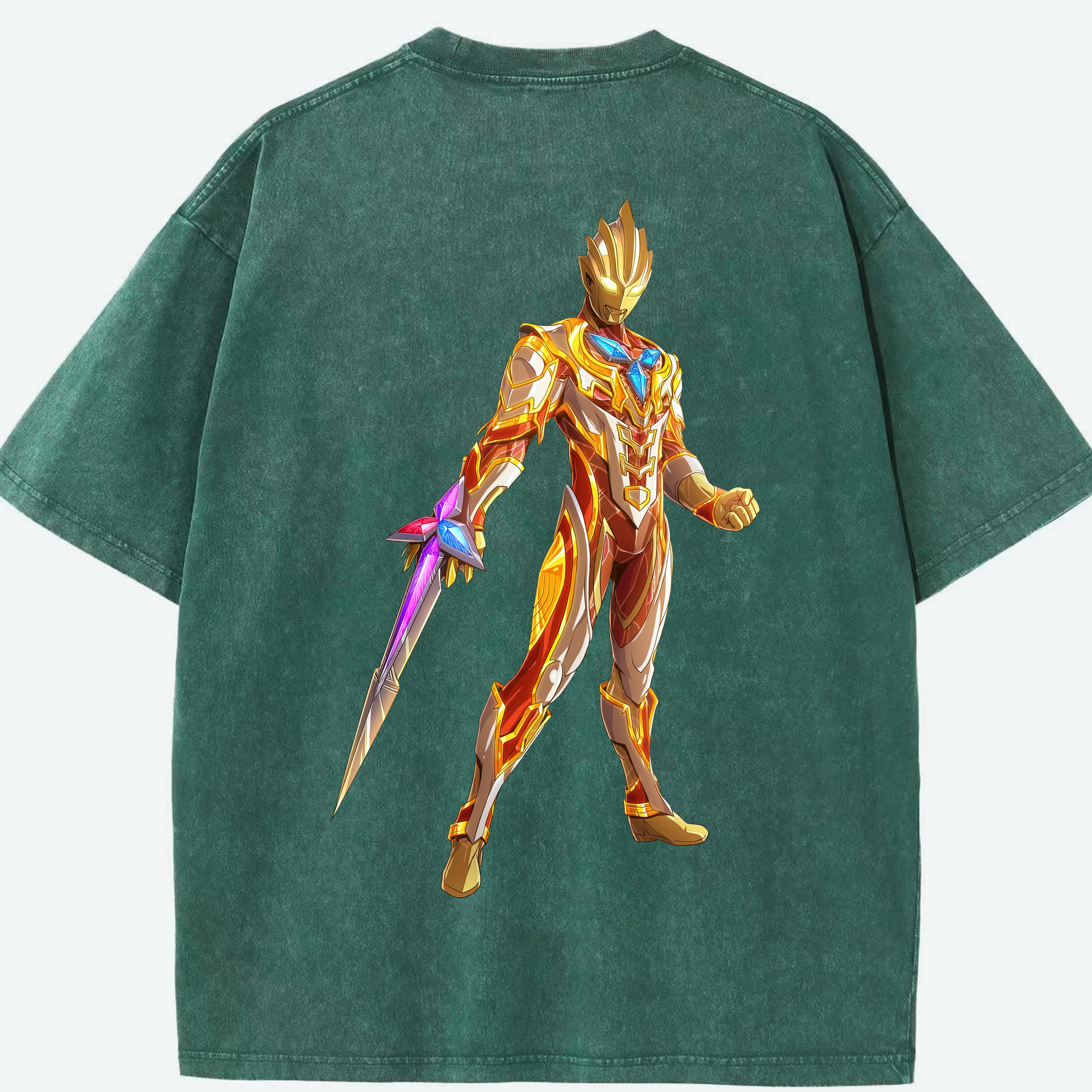 （画像用） ウルトラマン Ultraman 綿100% ヴィンテージ風 半袖Tシャツ（背面プリント）